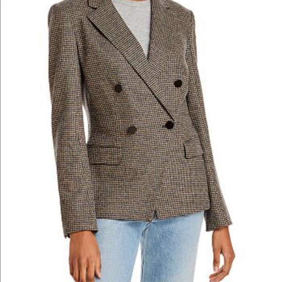 Theory DB Angled Abbot Knit Tan Multi Jacket Sz 12 - Picture 1 of 11